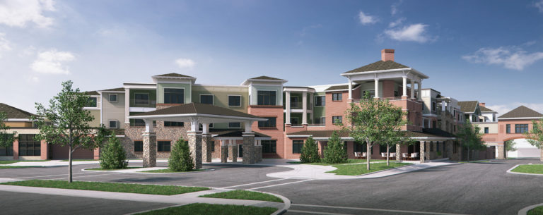 an artist's impression of a large apartment building