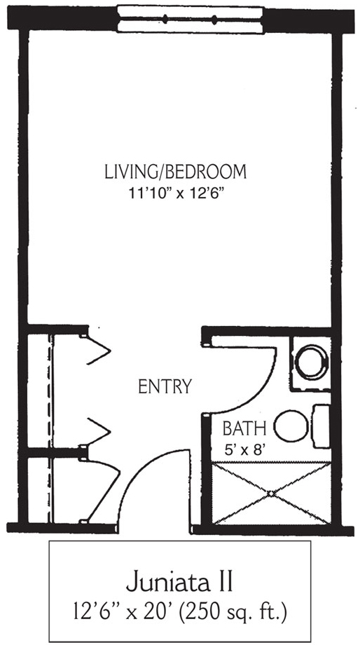 a black and white floor plan for juniata ii