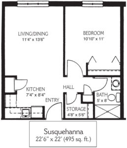 a black and white floor plan of a house called susquehanna