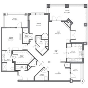 a black and white floor plan of northstar