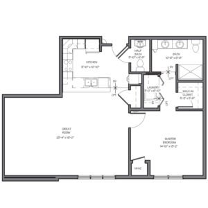 a black and white floor plan of seneca