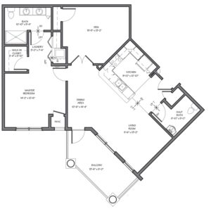 a black and white floor plan of chapman