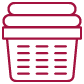a magenta laundry icon