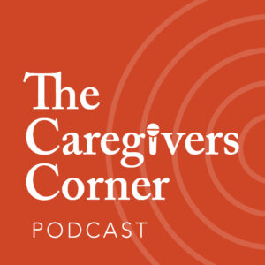 the logo for the caregivers corner podcast